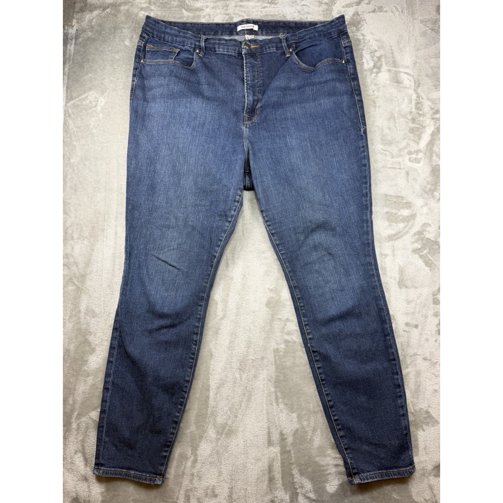 Good American Jeans Women's Size 22 Good Legs Skinny Dark Wash GL899T